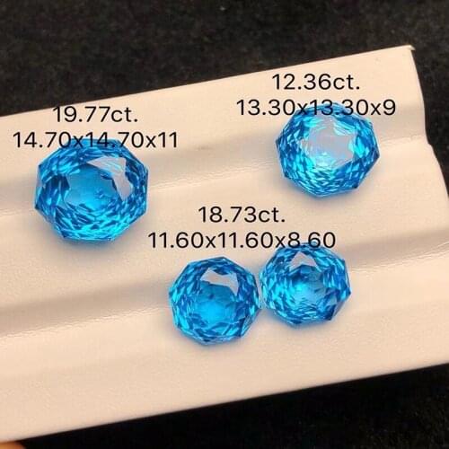 18Karat Gold Lantopa Stone Ring Earring Pendant Set Natural Topaz Ring Earring Pendant Set fashion trend jewelry set womens