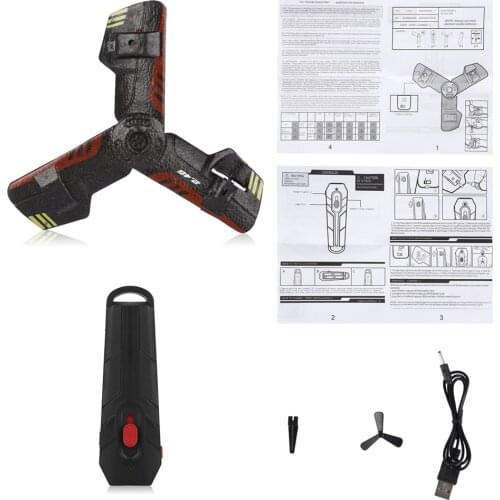 2.4g Ufo Boomerang Aircraft Creative Mini Drone Rc Quadcopter Remote Control Toy Rechargeable With Flash Light