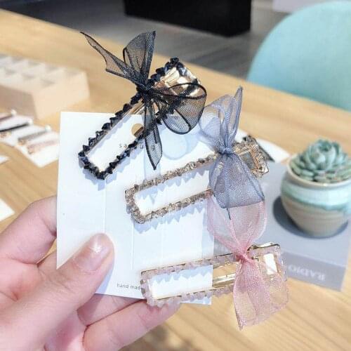 2019 New Fashion Alloy Crystal Rhinestones Clips bow for Women Girl Wedding Rhinestone Headwear Pins Beauty Tools Accessories