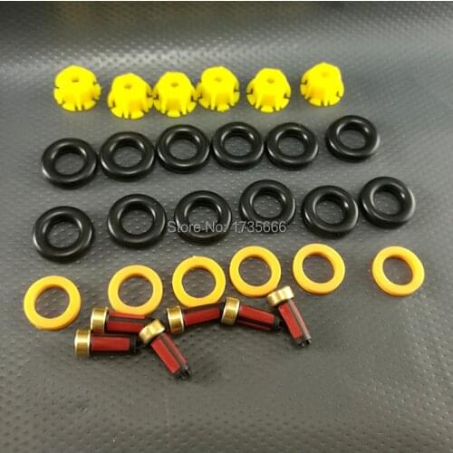 5 Set For BMW E60 E39 520i 523i 525i 528i Replacement (AY-RK004) Fuel Injector Repair Kits Injectors Gasket Filter