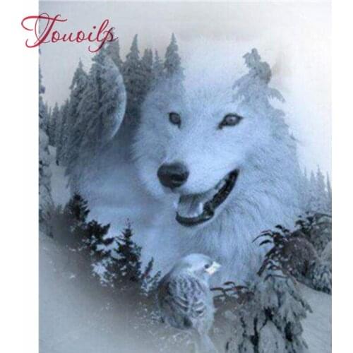 Diamond painting Wolves cross-stitch kits for embroidery with diamond rhinestones paintings diamond embroidery Wolf needlework