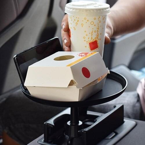 Car Dining Tray Easy To Install Adjustable Design Car Cup Holder Phone Holder Bottle Stand Food Dining Tray Table Car Storage Bo