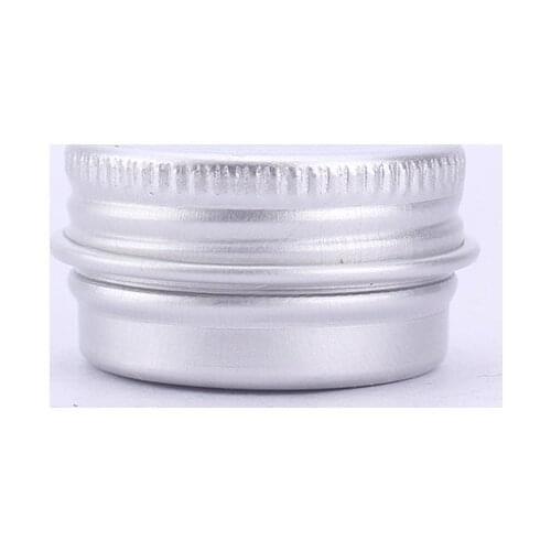 10PCS 5g Cream Jar Tin can Cosmetic Lip Balm Container Nail Derocation Pot Refillable Bottle Screw Thread Empty Aluminum