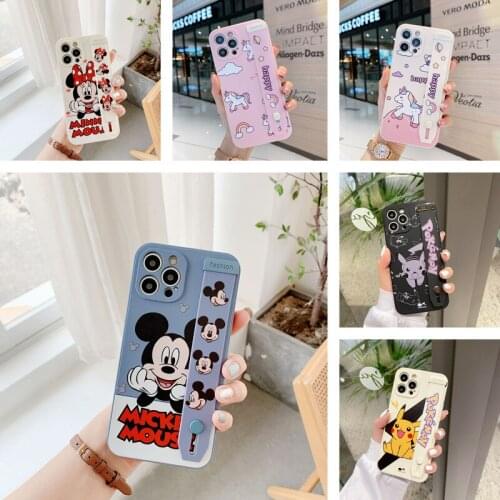 Disney Mickey StellaLou Anime Cartoon Phone Case Men Women Silicone Soft Shell Anti-fall for Iphone7/8/plus X/xs/xsMax/11 12pro