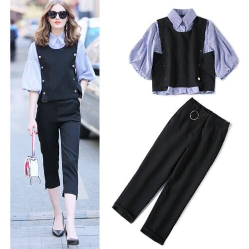 DAUHYIOM Women's Trouser Suits With A Vest