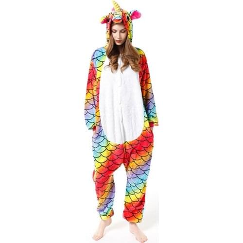 Children Pajamas Winter Sleepwear Boys Onesies Girls Pajamas Sets Cute Unicorn Panda Totoro Animal Kids Pyjamas Pijama