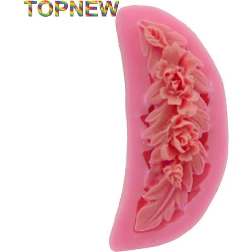 DIY Flower Bouquet 3D Fondant Cake Molds Silicone Mold Candle Chocolate Moulds Sugar Craft Tools Cake Decorating C1766