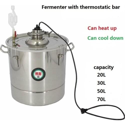 Wine Fermenter with Thermostatic bar High Quality 20L/30L/50L/70L Barrel Stainless Steel Fermenters Fermentation