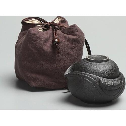 Coarse pottery, express cup, ceramics, gift giving, kungfu tea set, one pot one cup, personal travel, portable office tea cup
