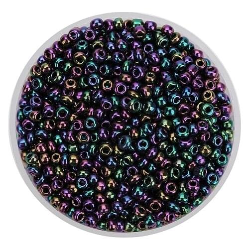 40g 2600Pcs 2.5mm Round 1mm Hole Transparent Plastic Beads Spacer Loose for Jewelry Making DIY Handmade Bracelet Accessories