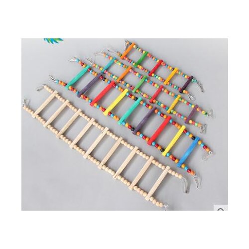 Bird Toys Parrot Toys Natural Toys Bird Cage Accessories Ladders Colored Small Ladders Climbing Ladders