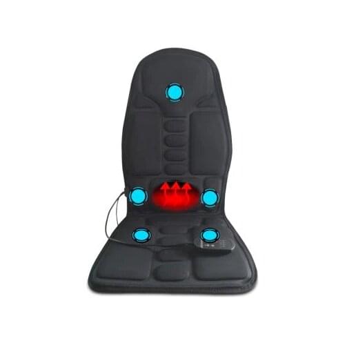 HANRIVER Car Home Office Full-Body Massage Cushion. Back Neck Massage Chair Massage Relaxation Car Seat. Heat Vibrate Mattress