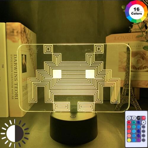 Cartoon USB Pac-man Game Theme Color Night Light LED Ghost Lamp Bedroom Childrens room Decoration Lighting Dropship