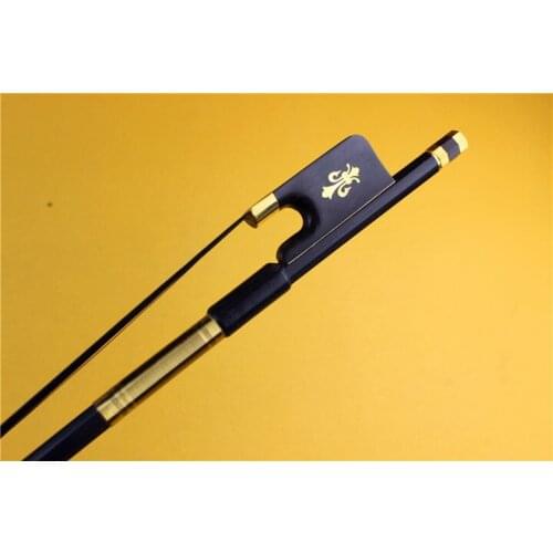 New high class black Carbon fiber viola bow Ebony Frog professional bow