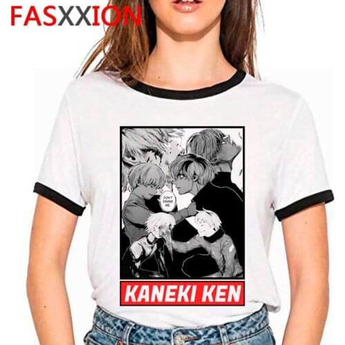 Tokyo Ghoul t Shirt Kaneki Ken clothes female casual white t shirt tumblr ulzzang kawaii top tees couple clothes