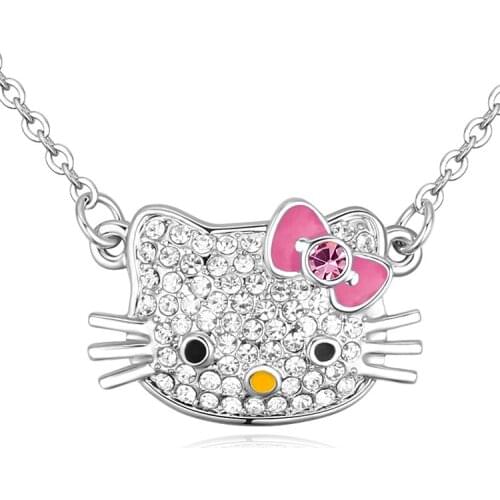 Austria Crystal Necklaces Chain Collier Femme Jewelry For Women Best Friends New Accessories