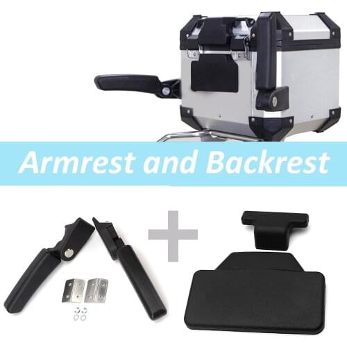 For BMW F850GS ADV Adventure R1200GS F850 GS R1250GS F700GS F650GS Passenger Backrest Armrest Rear Saddlebag Drilling Required