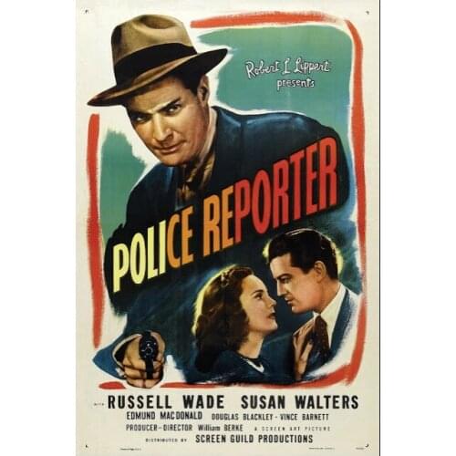 Police Reporter (Shoot to Kill) Classic Movie Romance Film Retro Vintage Poster Canvas Painting DIY Wall Paper Home Decor Gift