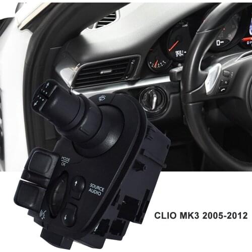 Wiper Radio Switch Stalk Steering Column Stalk Compatible with Renault Clio MK3 2005-2012 Interior Accessories