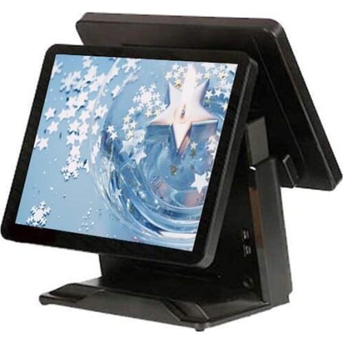 Retail cashier machine dual display 15 Inch touch screen POS terminal Point of Sales pos system