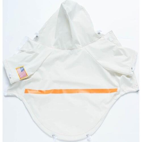 Reflective Dog Windbreaker For Medium Large Dogs Glow In The Dark Dog Raincoat Waterproof Dog Jacket Dogs Pets Clothing A102