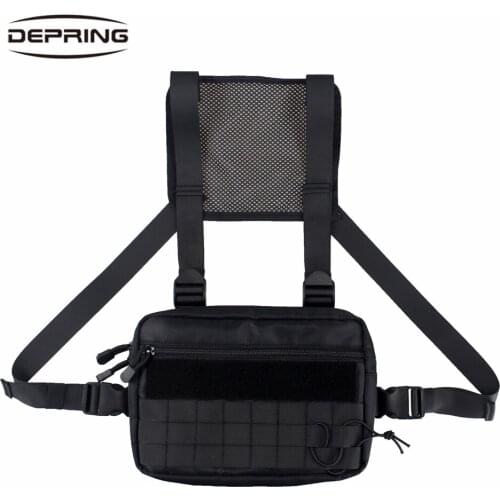 Tactical Molle Pouch Military Combat Chest Rig Bag Army Multi-Purpose EDC Waist Pack Hip-Hop Streetwear Shoulder Bag