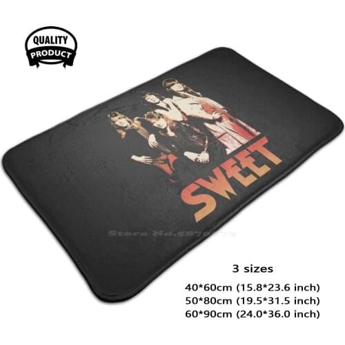 The Sweet Glam Rock Soft House Family Anti-Slip Mat Rug Carpet The Sweet Glam Band Music 70S Vintage Retro