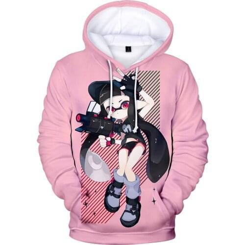 Shooting Game Splatoon 3D Hoodies Sweatshirts Women Men Boys Girls Kids Streetwear Hip Hop Funny Hooded Jacket Male Tracksuit