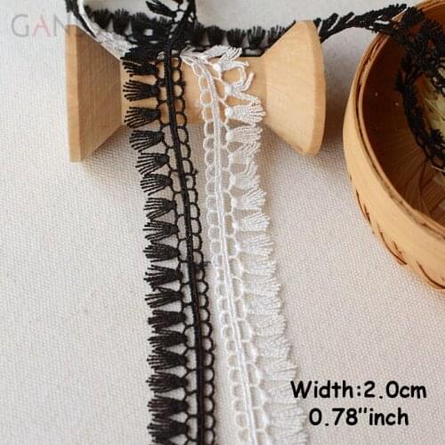 1yard/lot Width:2.0cm Exquisite Tassel Embroidery Fabric lace, Wedding Trim Ribbons Lace for DIY,Sewing Accessories(ss-660)