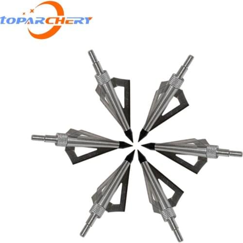 Broadheads Replacetable Shooting Arrowheads 100/125grain Hunting Arrow Tips for Crossbow/Compound/Recurve Bow