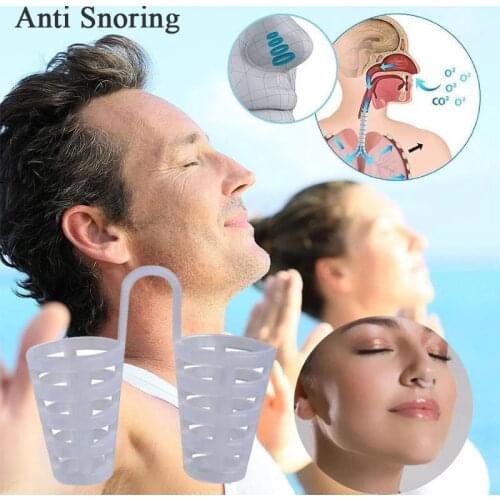 2/3/4/8PCS/Set Silicone Anti Snoring Devices Silent Sleep Aid For Better Sleep Night Sleeping Nose Clip Magnetic Health Care