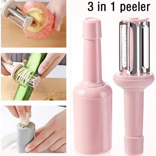 3 In 1potato Grater Julienne Peeler Kitchen Accessories Vegetables Peeler Double Planing Grater Kitchen Tools