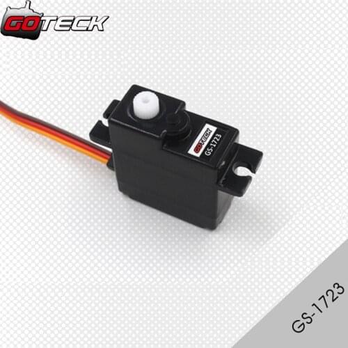4pcs/lot Goteck 1723 17g analog micro servo GS-1723 plastic gear 2.05 / 2.3kg-cm metall brush RC servo for RC Aircraft