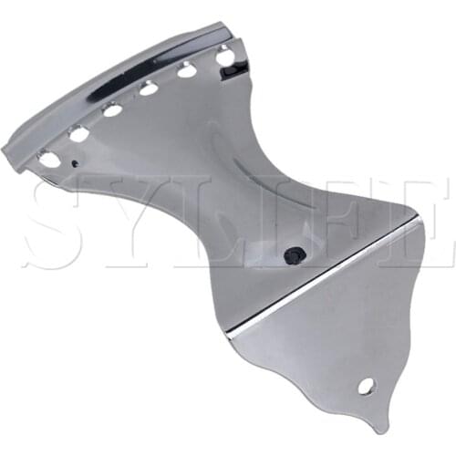 6 String Zinc Alloy Durable Dobro Style Tailpiece for Resonator Guitar Chrome