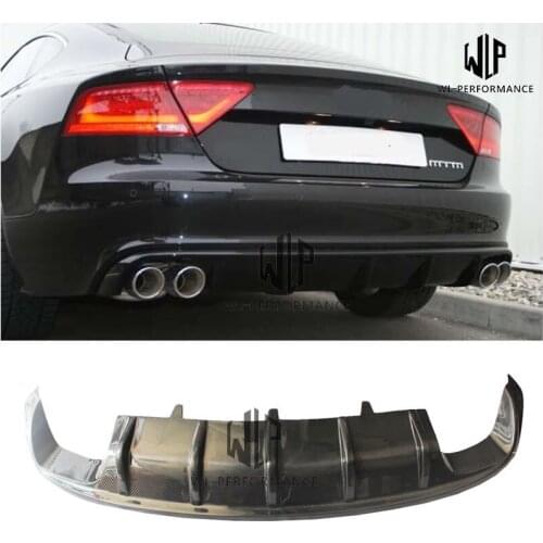 A7 MTM Sport Style High Quality Carbon Fiber Rear Lip Diffuser Car Styling For Audi A7 Car Body Kit 2012-2014