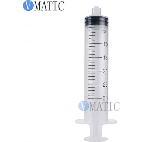 Free Shipping Non Sterilized High Recommendation 30ml/30cc Luer Lock Plastic Syringe