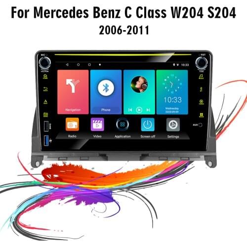 Eastereggs 8 Inch 2 Din Android 8.1 Car Radio For Mercedes Benz C Class 3 W204 S204 2006 - 2011 Wifi GPS Navigation Autoradio