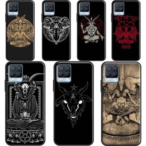Pentagram Baphomet Satan For OnePlus 9 Pro 8 Pro 8T 9R Case For Realme GT Neo 6 7 i 8 Q3 Pro C21 C15 C11 C3 Coque