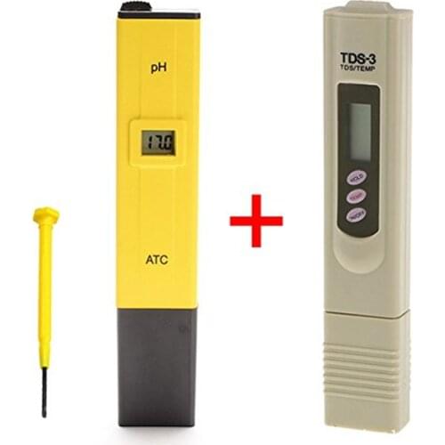 Digital PH Meter + Automatic TDS Tester Water Analysis Monitor Waterproof uality Acidity Meter for Aquarium Pool
