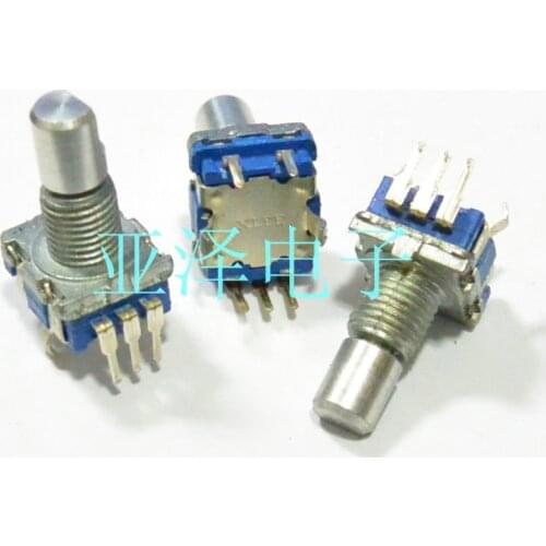 EC11 type coding switch 20 Positioning number 20 Pulse axis length 15MM With push switch free shippping