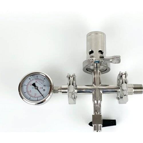 Safety group for steam jacket tank SS304