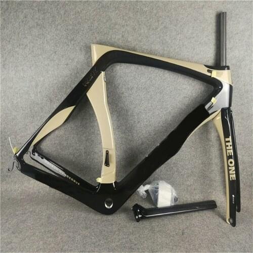 30 Colors In Stock V Brake RB1K THE ONE Gold Carbon Road Bike Frame bicycle frameset