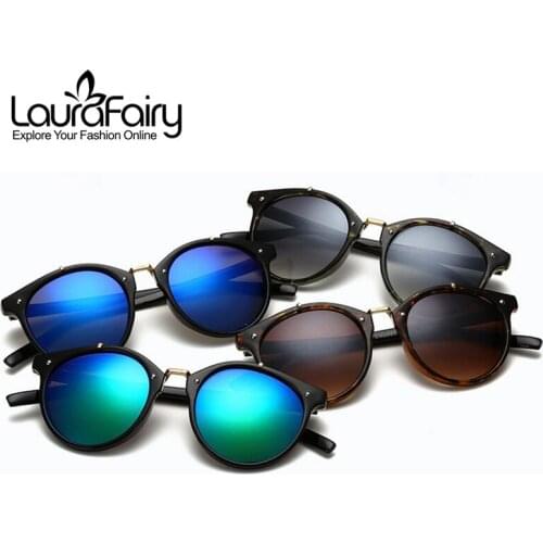Laura Fairy Classic New Brand Designer UV400 Protection Sun Glasses Multi-color Mirrored Sunglasses for Women 2016 oculos