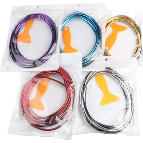 3/5/10M Car Moulding Strip Interior Decoration Strips DIY Auto Moulding Styling Universal Dashboard Door Chrome Decor Trim