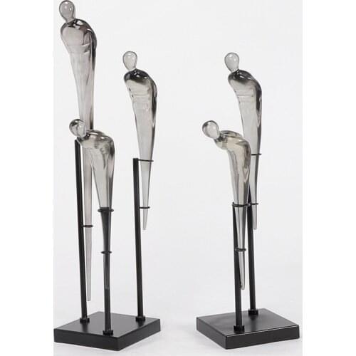 Hot Selling Office Welcome Guests Resin Decoration Living Room Abstract Figures Human Shaped Ornaments Interior Home Accessorie