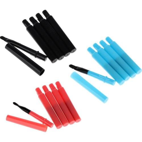 Lots 5 Portable Makeup Lipstick Lipgloss Lip Brushes with Dust-proof Caps