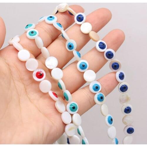 2021 New Style Hot Selling Shell Beads Single-Sided Coloring Bead For DIY Jewelry Making Bracelet Earring Necklace Accessory