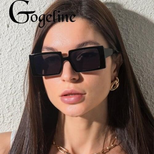 Vintage Square Sunglasses Women Brand Designer Sun Glasses Female Retro Black Leopard Frame Fashion Rectangle Oculos De Sol