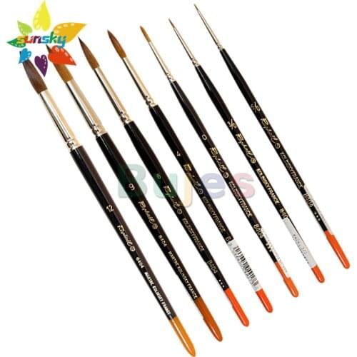 Original France Raphael 8404 Kolinsky Red mink hair Round head Watercolor painting brush Fine tip Professional Art supplies