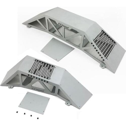Rc car upgrade obstacle metal simulate One-sided bridge model for 1/10 rc crawler remote control toys truck axial scx10 d90 trx4
